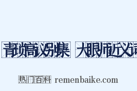 青琐高议别集·大眼师近义词是什么意思的图片